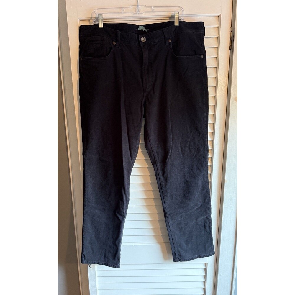 Tommy Bahama Men’s 40x30 Boracay 5 Pocket Pants Black Soft Straight Preppy